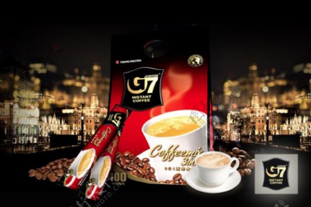 一号店中原G7咖啡团购图设计分层PSD