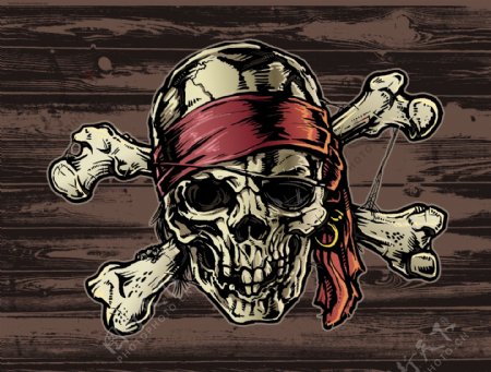 海盗骷髅图案
