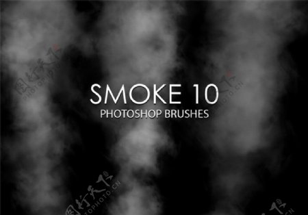 高品质烟雾效果烟囱烟雾水蒸气特效Photoshop笔刷下载