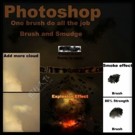 烟雾Photoshop笔刷