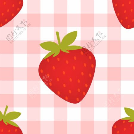 甜美草莓背景
