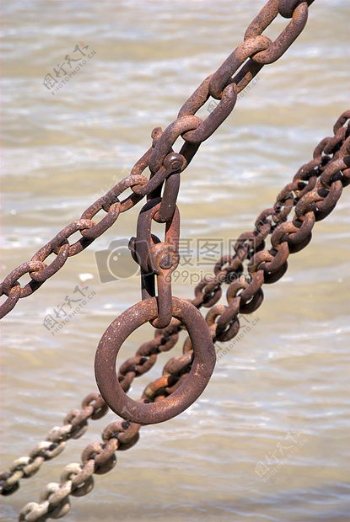 海边的铁链
