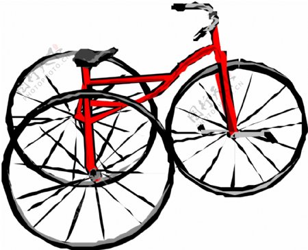 自行车矢量素材EPS格式0025