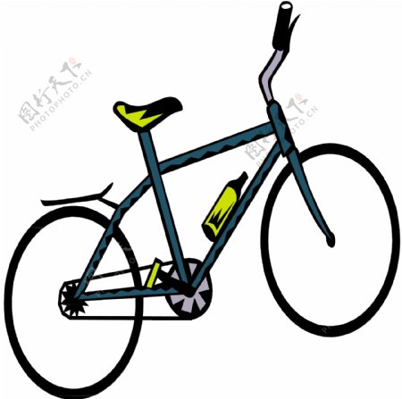 自行车交通工具矢量素材EPS格式0047
