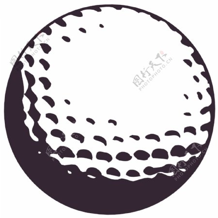 高尔夫球矢量素材EPS格式0064
