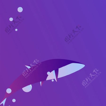 紫色创意鲸鱼背景