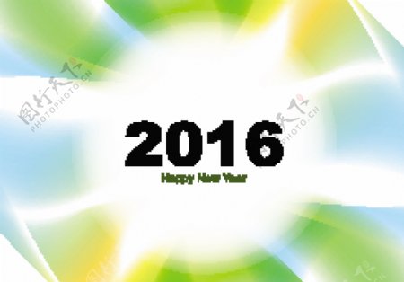 新年快乐2016贺卡