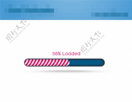 网页粉色条纹进度条滑块加载条素材