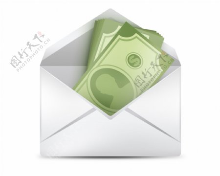信封里的钱icon图标