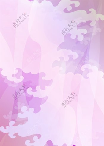 紫粉色科技背景图