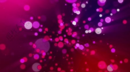 紫红光团粒子变换光效视频素材
