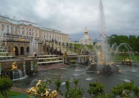 欧式喷泉广场