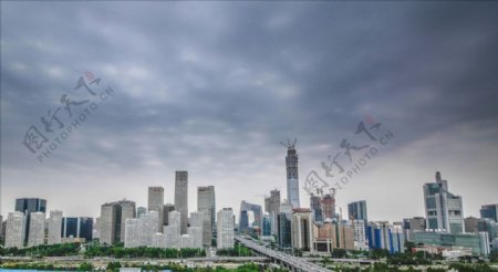 北京通惠河国贸银泰中心全景
