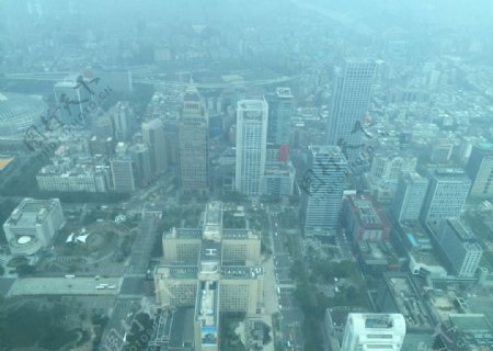 台北101大楼上看台北全景