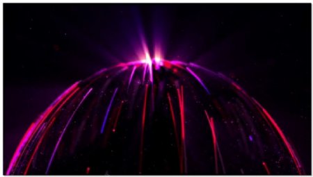 红紫色半圆形粒子穿梭视频素材