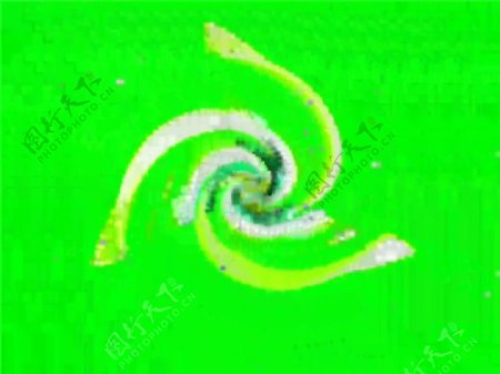 绿螺旋丸视频素材