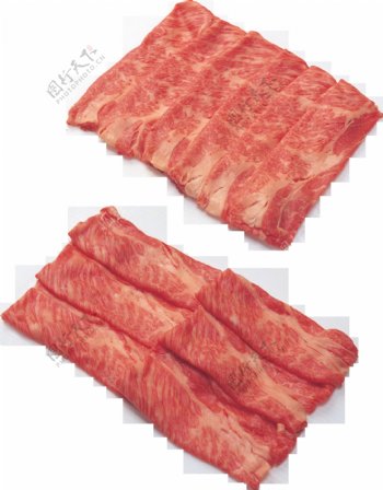 红色的肉片免抠png透明图层素材