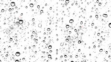 水滴密集的水珠雨滴免抠png透明素材