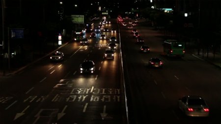 韩国夜间交通