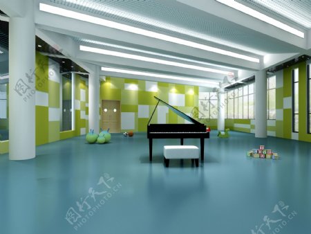 学校钢琴室装修效果图