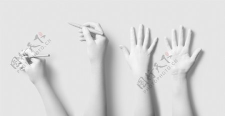 手的4种姿势实物图