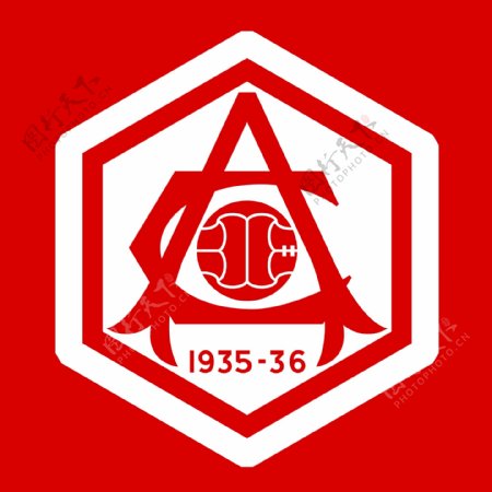 红色阿森纳俱乐部标志免抠psd透明素材