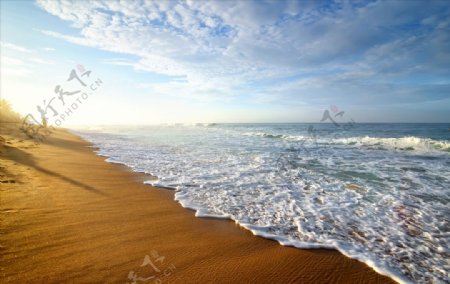 斯里兰卡海岸海浪天空海滩