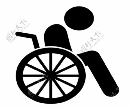 一组关爱残疾障碍人士世界残疾人日图