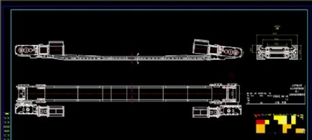 刮板输送机总装配图CAD机械图