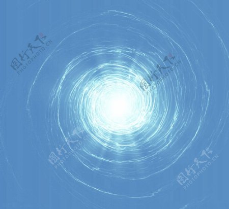 浅蓝色光束圆圈png元素