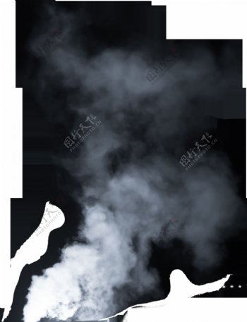 白色烟雾png元素