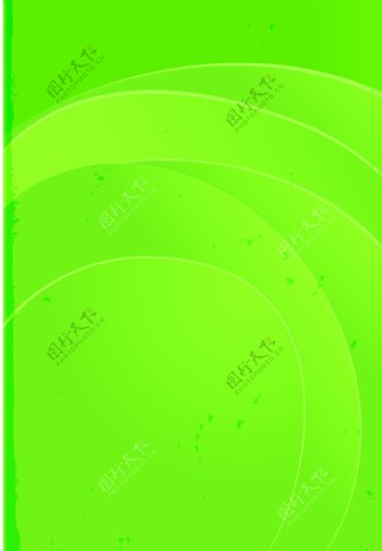 矢量绿色创意圆环背景