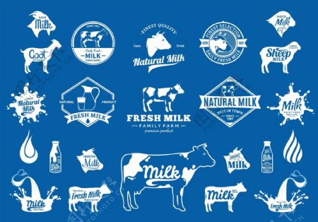 美味营养的牛奶图标