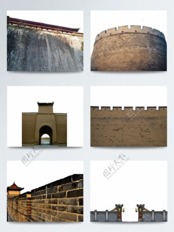 古代中国恢弘壮阔古城墙建筑