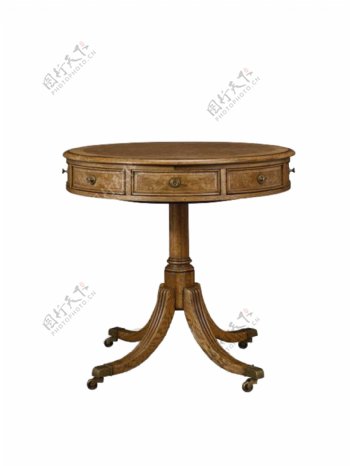 木质圆形桌子设计