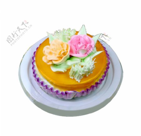 花朵蛋糕素材
