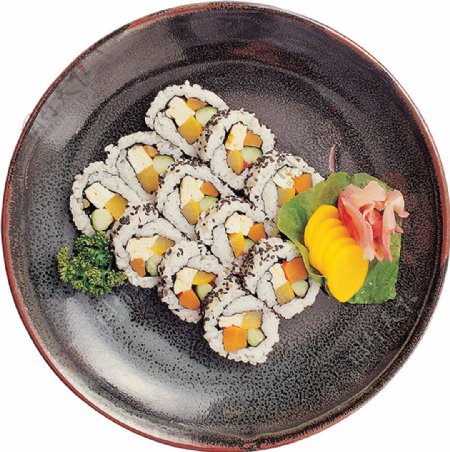 精美寿司卷日式料理美食产品实物