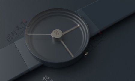 黑色概念设计的大理石时钟表jpg