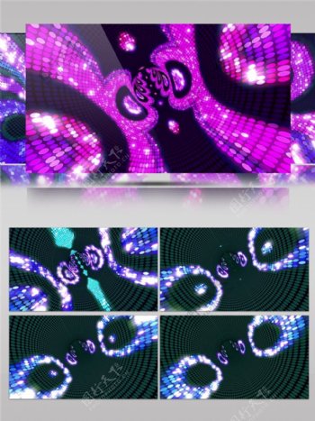 紫光脉冲泡沫动态视频素材