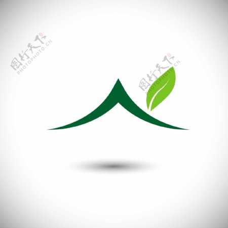 eco房子徽标logo模板