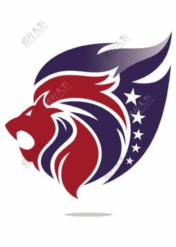 狮子头像logo