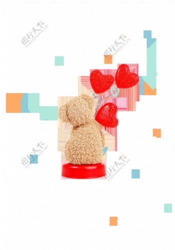 玩具小熊装饰素材