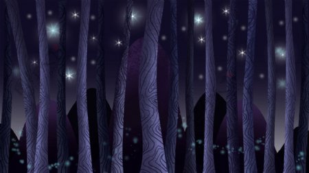 梦幻紫色森林广告背景