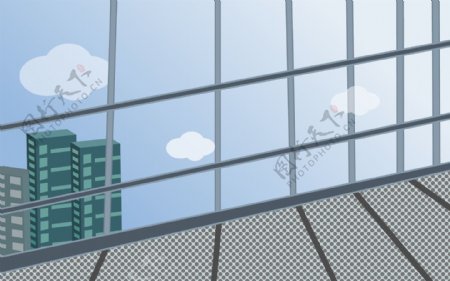 大气商务大厦玻璃窗背景设计