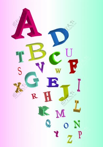 ABC字母背景