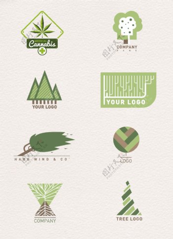 绿色环保主题设计图案