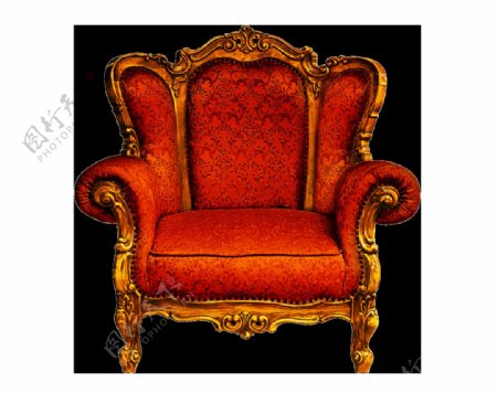 欧式复古椅子png元素