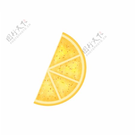 插画手绘柠檬水果素材