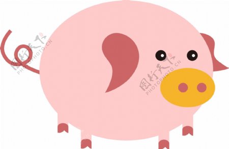 可爱卡通2019生肖猪猪年可商用元素
