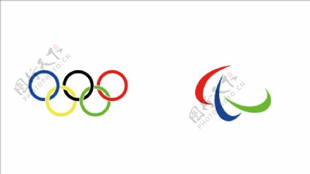 奥林匹克与健全残疾联合logo